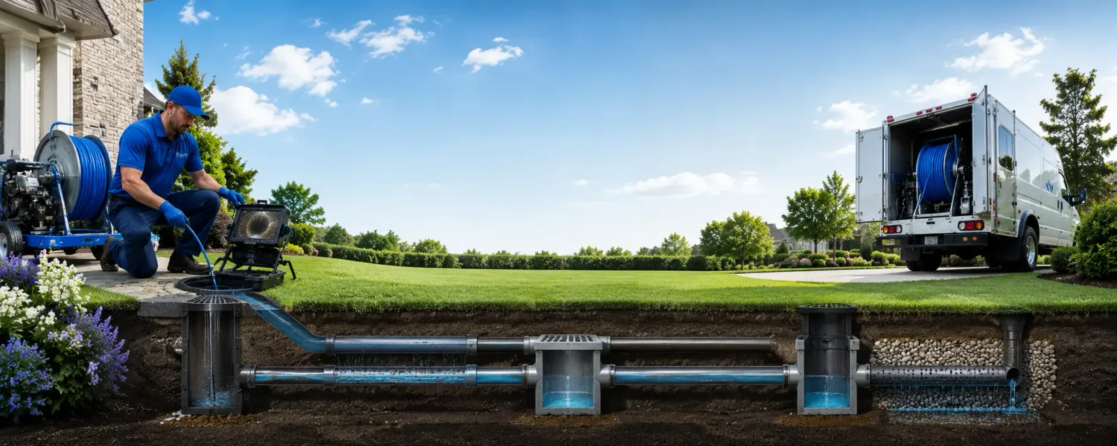 Outdoor drain cleaning information for Galena, IL